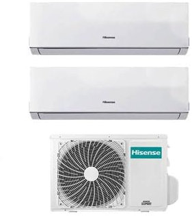 Condizionatore Climatizzatore Inverter Hisense New Comfort Dual Split 9000+12000 9+12 Btu 2AMW50U4RXA R-32 A++