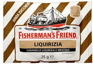 Caramelle Fisherman's Liquirizia Senza Zuccheri - Confezione box da 24 buste - La forza balsamica del Mentolo e la dolcezza della Liquirizia in sole 3 calorie