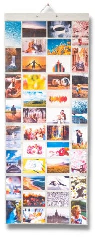 Picture Pockets Mega (Size AA) Hanging Photo Gallery - 80 Photos in 40 Pockets (Reversible) Flat Pack