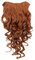 WIG ME UP - H9503-30 Clip-in Haarteil mit 7 Klammern, 3/4 Perücke Rot-Braun 50 cm lockig Haarverlängerung