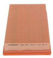 Bosch S0105 Car Air Replacement Filter | Separates Particles from the Air Intake - Moisture-resistant plus High Tensile Strength