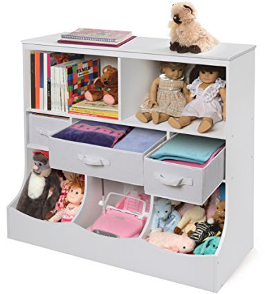 Badger Panier Combo Poubelle Meuble de rangement avec trois paniers