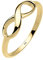 Elli PREMIUM Ring Damen Infinity Unendlichkeit Liebe in 375 Gelbgold