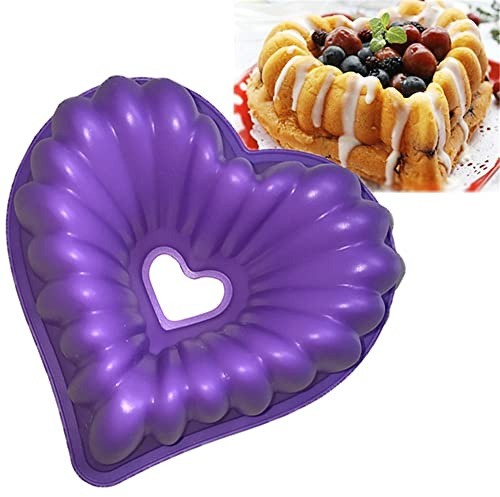 FantasyDay Premium-Silikonform in Herzform, Seife, Donut, Eiswürfel, Muffin, Brownie, Schokolade, Maisbrot, Käsekuchen mehr