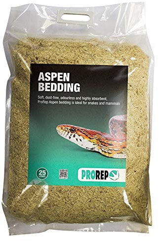 ProRep Aspen Bedding 25L | Reptile Substrate | Snake Bedding | 25L Bag