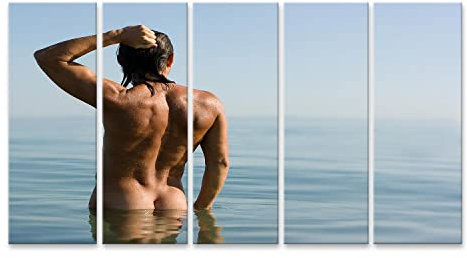 islandburner Bild auf Leinwand Knackiger Mann Körper Im Wasser Gay Lgbt Bilder Wandbilder Poster