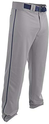 Easton Rival 2 Baseball Softball Pant | Youth | Medium | Grey Navy | 2020 | Double Reinforced Knee | Elastic Waistband w/ 2 Color Internal Logo | 2 Batting Glove Pockets | 100% Polyester