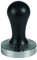 Graef 146444 Profi Tamper Pressare 58 plan, 74 mm Griffhöhe, Edelstahl mit schwarzem Aluminiumgriff