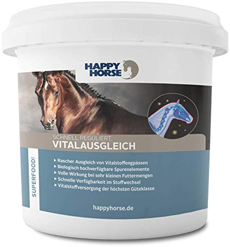 Happy Horse Vitalausgleich – Pro Immun 5 kg | Mineralfuttermittel für Pferde | Mit bioverfügbaren Mineralstoffen & Spurenelementen | Zur Ergänzung der täglichen Nährstoffversorgung