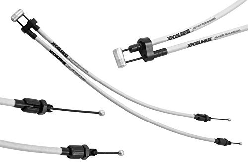 Xposure HI WIRE UPPER TWIN GIRO BMX ROTOR BRAKE CABLE FOR FREESTYLER BMX WHITE