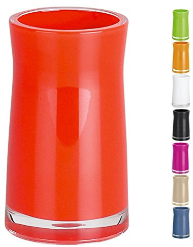 Spirella Zahnputzbecher Zahnbürstenhalter Sydney 6,5x12,5 cm Rot