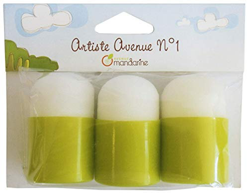 Avenue Mandarine 42461MD - Set mit 3 Stempeln aus Schaumstoff, ideal für Ihre Kunstprojekte und Bastelarbeit, kann mit Schablonen verwendet werden, 1 Set