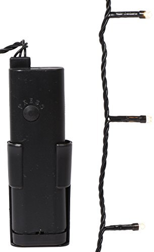 Kaemingk Durawise Batt.LED Riceliight aussen / 3.5m / 48 Lichter / schwarzes Kabel /warm weiße Dioden / mit Zeitschaltuhr