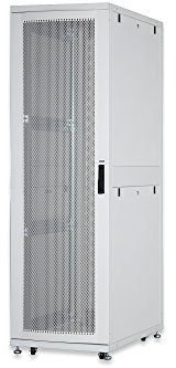 DIGITUS Serverschrank - 19-Zoll Rack 42HE - 60x100 cm - Unique Serie - Traglast 1000 kg - Nutztiefe 875 mm - Netzwerkschrank - Grau