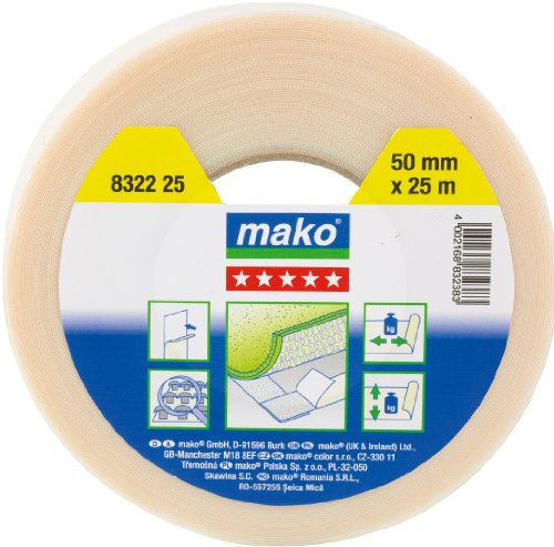 Mako Spezial-Pilzkopf-Verlegeband Teppich in 50 mm x 25 m