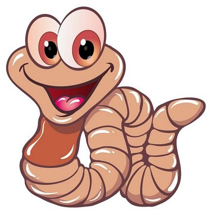 FahnenMax Aufkleber Sticker Wurm Autoaufkleber