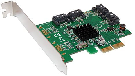 Computer District PCI Express Controller-Karte PCI-E 4 Ports Sata 3 - Chipset Marvell 88SE9230 RAID 0, RAID 1 und RAID 10. By Computer District