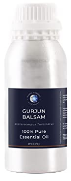 Mystic Moments | Gurjun Balsam Essential Oil 500g (Dipterocarpus turbinatus) | Warm Woody Balsamic Aroma | Grounding Mood & Atmosphere Support for Diffusers & DIY