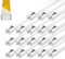 ARLI Kabelkanal 16x16 mm Weiß – 18m selbstklebend & schraubbar Installationskanal IP40 PVC mit Bodenlochung Universal Kabel Kanal