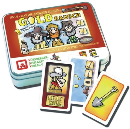 Nürnberger Spielkarten Goldrausch (Kartenspiel): Finde was die Anderen suchen (K) EIN leichtes Spiel für Goldsucher. Bonus: Claim-Poker