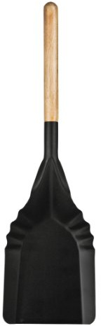 Premier Housewares Iron Shovel with Wooden Handle, 7 x 49 x 14 cm - Black