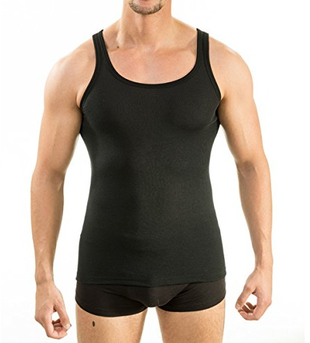 HERMKO 63000 Herren Funktionsunterwäsche Unterhemd (Weitere Farben), Größe:D 10 = EU 4XL, Farbe:schwarz