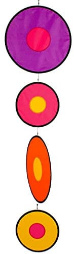 CIM Windspiel - Tambouri Konga - UV-beständig und wetterfest - Scheiben: 2xØ30cm/2xØ20cm - inkl. Wirbelkarabinerclip und Schnur