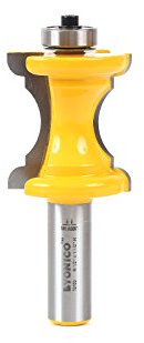Yonico 13100 - Furniture Trim & Molding Router Bit, Bullnose & Cove - Cutting Height: 1-3/4 - 1/2 Shank