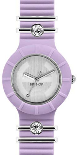 Hip Hop Orologio Analogico Quarzo Donna con Cinturino in Silicone HWU0550
