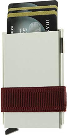 Secrid Cardslide Moneyband Bordeaux Portemonnee S-CS-White-Bordeaux