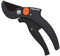 FISKARS Forbici a Incudine per Legno Secco e Duro, PowerLever, P53, Diametro di taglio 2 cm, Lame in Acciaio di Qualità con Rivestimento Antiaderente, Lunghezza: 17.5 cm, Nero/Arancione, 1001532