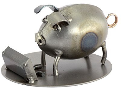 Steelman24 I Cerdo Grande I Made in Germany I Idea para Regalo I Figura de metalo