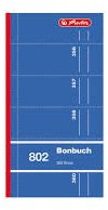 Herlitz 891622 Bonbuch 802, A4, rosa, blau, gelb, grün oder rot, 2x60 Blatt, 360 Bons farbig sortiert (360 Bons, farbig sortiert)