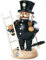 Mueller Räuchermann Schornsteinfeger, 19 cm hoch, original Erzgebirge Seiffen