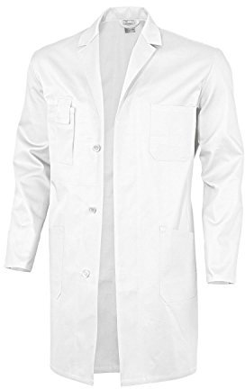 Qualitex Basic BW 240 Berufsmantel (56, Weiss)