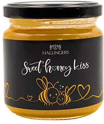 Hallingers Akazie & Robinie - Deutscher Bienenhonig (Glas) - Geschenk im Sommer & als perfektes Grillgeschenk | Genesung Ruhestand Freundschaft