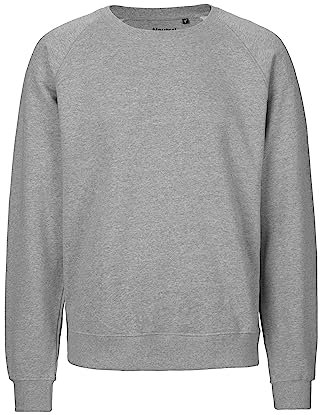 Spirit of Isis Neutral Sweatshirt, 100% Bio-Baumwolle. Fairtrade, Oeko-Tex und Ecolabel Zertifiziert, Textilfarbe: Graumeliert, Gr.: XL