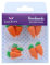 Culpitt Carrot Sugar Pipings, 12 Pack Edible Cake Decorations, 2.5 Centimetre, Orange