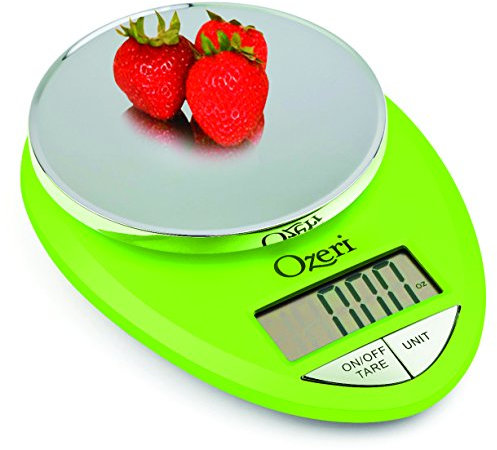 Ozeri Pro Digital Kitchen Food Scale, 1g to 12 lbs Capacity, Polycarbonate, Lime Green