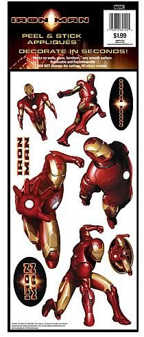 RoomMates RMK0101SS Iron Man Peel & Stick Single Sheet