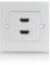 deleyCON HDMI Lattina Presa 2x Porta HDMI Rossore HDMI ad Alta Velocità con Ethernet 3D FULL HD HDTV 4K 2160p