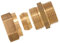 Boutté 3117243 Raccord bicône laiton mâle 15x21 Tube Ø14