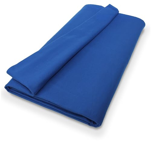 B1 Dekomolton Meterware – Molton-Vorhang aus Baumwolle, zu Dekorationszwecken oder zum Verbergen von Gegenständen – 3 m, 160 g/m2, Carpetblue