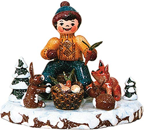 Kleine Figuren & Miniaturen Winterkinder Tiere des Waldes - 7cm - Hubrig Volkskunst