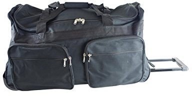 normani Reisetasche 150 Liter sehr stabil mit 3 Rädern Farbe Schwarz