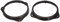 ACV Electronic Bague d'adaptation pour haut-parleurs porte-avant Opel Astra H/Corsa D 16 cm, noir