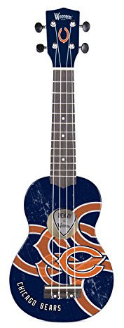 Woodrow Guitar by The Sports Vault NFL Denny Ukulele, 53 cm x 17,8 cm, blau