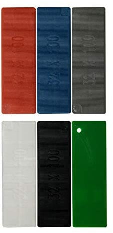 Upvc Double Glazing Plastic Packer Wedge Window and Door Glass - 1000 Glazing Packers Assorted