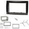 Sound-Way Kit Montaggio Autoradio, Mascherina 2 DIN con Plancia Metallica, Adattatore Antenna, Chiavi per Smontaggio, Compatibile con Fiat Bravo