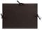 Clairefontaine 37200C Zeichenmappe Kraft mit bändern ohne innenklappen rücken 30 mm, Din A3, innen: 29.7 x 42 cm, außen: 32 x 45 cm, schwarz